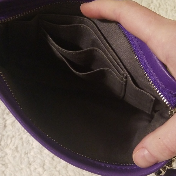 Coach Ultraviolet Leather Wristlet - Picture 4 of 7